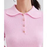 ポロカラー 金ボタン リブ | レースレディース  | 詳細画像18 