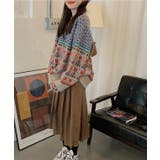 クルーネック ジャガード柄 長袖 | レースレディース  | 詳細画像6 