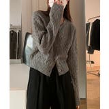 クルーネック ケーブル柄 コンパクト | レースレディース  | 詳細画像10 