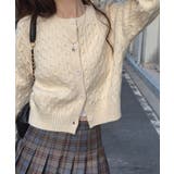 クルーネック ケーブル柄 コンパクト | レースレディース  | 詳細画像6 