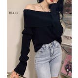 ソリッドカラー オフショルダー リブ | レースレディース  | 詳細画像3 