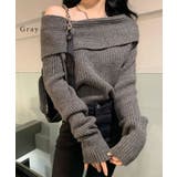 ソリッドカラー オフショルダー リブ | レースレディース  | 詳細画像8 