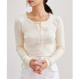 裏起毛 クルーネック フェイクレイヤード | レースレディース | 詳細画像13