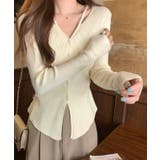 イレギュラーヘム Vネック リブ | レースレディース  | 詳細画像12 