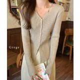 イレギュラーヘム Vネック リブ | レースレディース  | 詳細画像5 