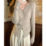 イレギュラーヘム Vネック リブ | レースレディース  | 詳細画像6 