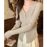 イレギュラーヘム Vネック リブ | レースレディース  | 詳細画像7 