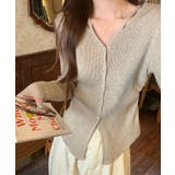 イレギュラーヘム Vネック リブ | レースレディース  | 詳細画像8 