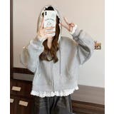 配レース ジップアップ フーデット | レースレディース  | 詳細画像12 