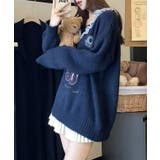 Vネック 配レース カレッジ柄 | レースレディース  | 詳細画像4 