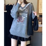 Vネック 配レース カレッジ柄 | レースレディース  | 詳細画像7 