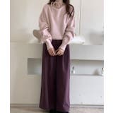 リボン付き ソリッドカラー ボートネック | レースレディース  | 詳細画像10 