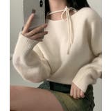 リボン付き ソリッドカラー ボートネック | レースレディース  | 詳細画像17 