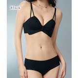 【2点セット】ソリッドカラー リボンライク ブラ&ショーツ | レースレディース  | 詳細画像7 