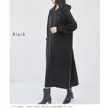 ソリッドカラー 裏起毛 ファスナースリット | レースレディース  | 詳細画像3 