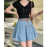 ベルト付き ティアード ギャザー | レースレディース  | 詳細画像6 