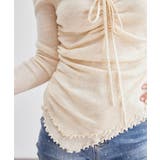 Vネック リボン シャーリング | レースレディース  | 詳細画像8 