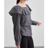 チェック柄 オフショル フリル | レースレディース | 詳細画像10