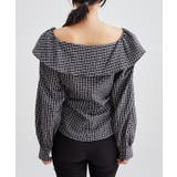 チェック柄 オフショル フリル | レースレディース | 詳細画像11