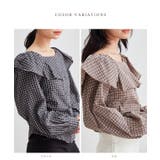 チェック柄 オフショル フリル | レースレディース | 詳細画像2