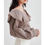 チェック柄 オフショル フリル | レースレディース | 詳細画像5
