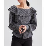 チェック柄 オフショル フリル | レースレディース | 詳細画像9