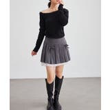 アシンメトリー ボートネック 配レース | レースレディース  | 詳細画像13 