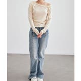 アシンメトリー ボートネック 配レース | レースレディース  | 詳細画像17 