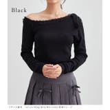 アシンメトリー ボートネック 配レース | レースレディース  | 詳細画像9 