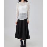 ウエーブライン 長袖 チュール | レースレディース  | 詳細画像6 