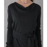 ウールブレンド サイドギャザー リボンベルト付き | レースレディース  | 詳細画像17 