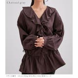 Vネック リボン付き フリル | レースレディース  | 詳細画像12 