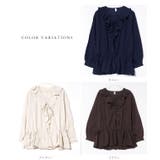 Vネック リボン付き フリル | レースレディース  | 詳細画像2 