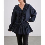 Vネック リボン付き フリル | レースレディース  | 詳細画像4 