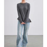 イレギュラーヘム ペプラム風 長袖 | レースレディース  | 詳細画像18 