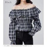 チェック柄 オフショルダー コンパクト | レースレディース  | 詳細画像3 