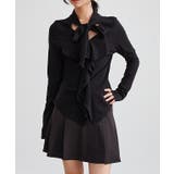 ボウタイ付き ラッフル フリル | レースレディース | 詳細画像4