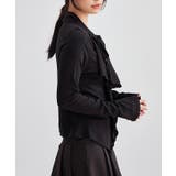 ボウタイ付き ラッフル フリル | レースレディース | 詳細画像5