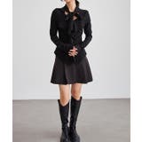 ボウタイ付き ラッフル フリル | レースレディース | 詳細画像7