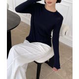 クルーネック 長袖 ベーシック | レースレディース  | 詳細画像4 