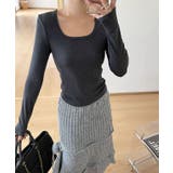 ソリッドカラー ラウンドネック ベーシック | レースレディース  | 詳細画像5 