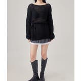 メッシュ編み ウエストリボン 長袖 | レースレディース  | 詳細画像16 