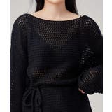 メッシュ編み ウエストリボン 長袖 | レースレディース  | 詳細画像17 