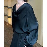 ドレープカラー オープンショルダー パール付き | レースレディース | 詳細画像5