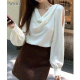 ドレープカラー オープンショルダー パール付き | レースレディース | 詳細画像8