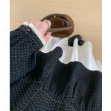 ドット柄 レース ギャザー | レースレディース  | 詳細画像5 