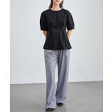 ラウンドネック ペプラム タック | レースレディース  | 詳細画像5 