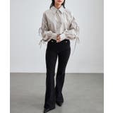 配リボン ソリッドカラー 前開き | レースレディース  | 詳細画像12 