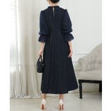 スタンドカラー 異素材 ドッキング | レースレディース  | 詳細画像10 