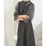 スタンドカラー 異素材 ドッキング | レースレディース  | 詳細画像12 